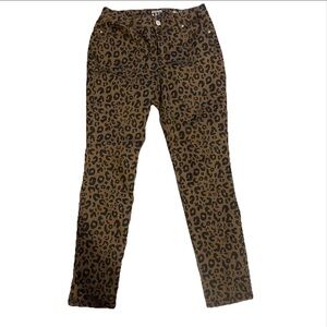 Crown & Ivy Leopard Animal Print Hi-Rise Skinny Pants Jeans Size 6R